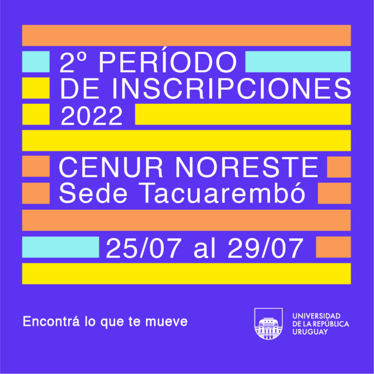 Segundo período de inscripciones 2022