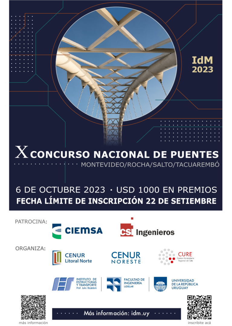 Inscripciones abiertas al Concurso Nacional de Puentes