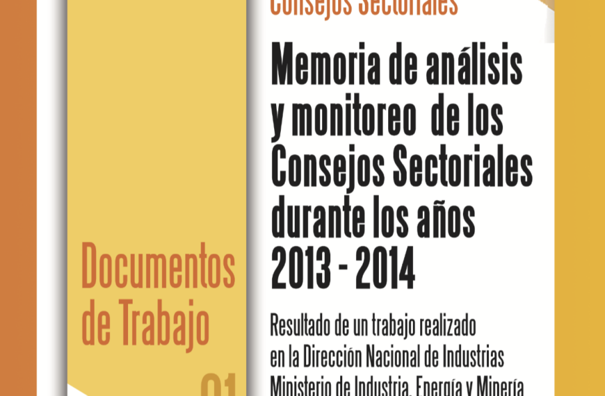 Libro: Memoria de análisis y monitoreo de los Consejos Sectoriales durante los años 2013 – 2014